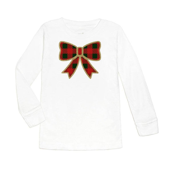 White christmas jumper with hotsell red bow