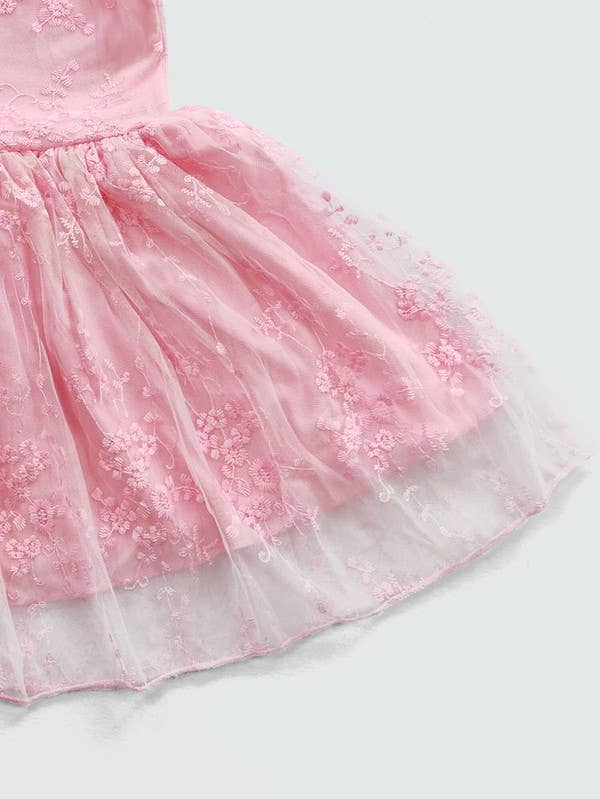 Abigail Lace Pink Dress- CLEARANCE