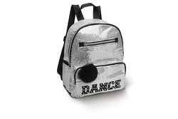 Silver Sequin Back Pack
