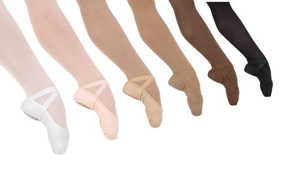 A1004a- Eurotard Adult Assemble' Split Sole Ballet- Lt. Pink, Black, and other colors