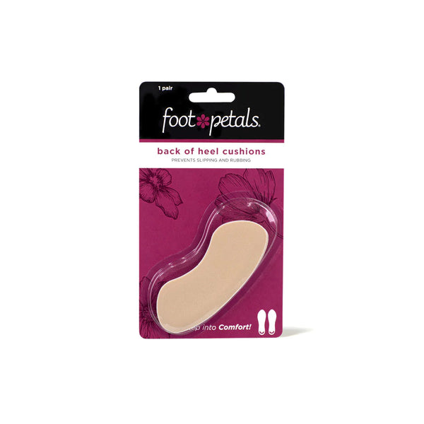 Foot Petals Fab Feet Back Of Heel Cushions, For Men & Women, Black Iris