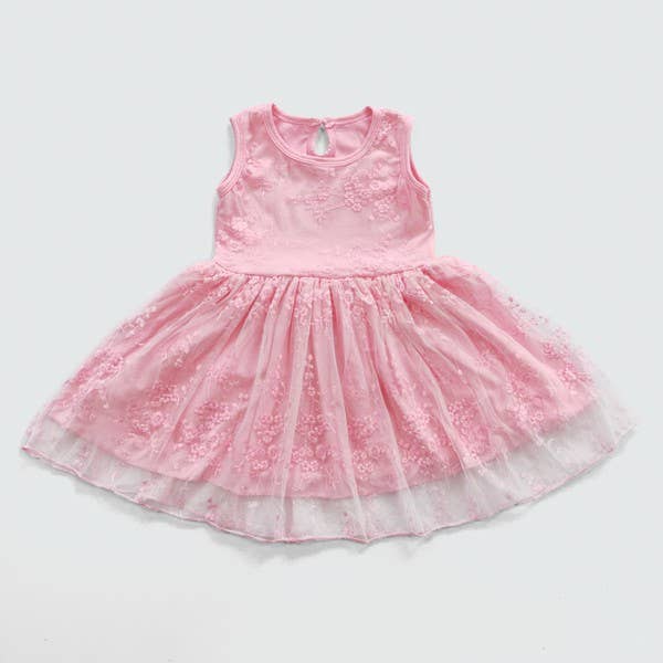 Abigail Lace Pink Dress- CLEARANCE