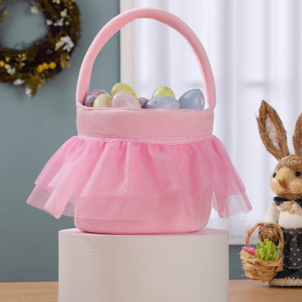 Tutu Easter Basket- Pink- Clearance