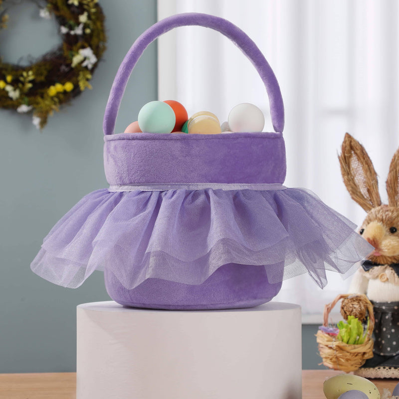 Tutu Easter Basket- Purple- Clearance