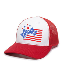 Patriotic Flag Trucker Hat- CLEARANCE