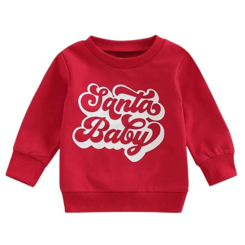 Santa Baby Red Sweatshirt- CLEARANCE
