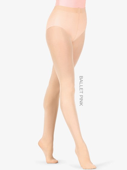 Capezio #1916 Adult Ultra Soft Transition Tights with Self Knit Waistband- Ballet Pink or Caramel
