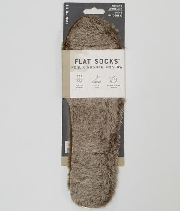 Flat Socks- Faux Fur- CLEARANCE