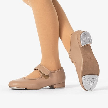 Mariia MX11C Easy Strap Child Tap Shoes- Black Patent or Caramel