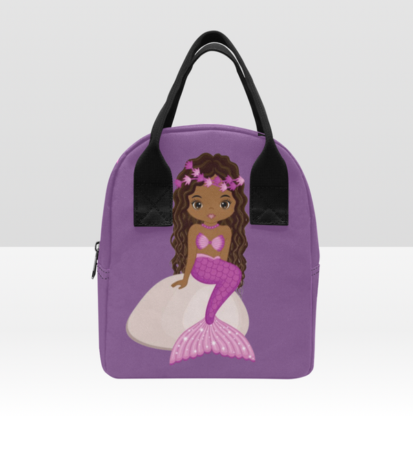 Mermaid Lunch Bag- Purple- Clearance