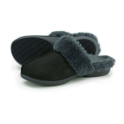 Powerstep Luxe Slipper- Black- CLEARANCE