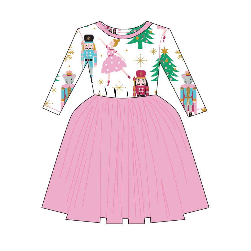 Sugar Plum Fairy Long Sleeve Dress- CLEARANCE